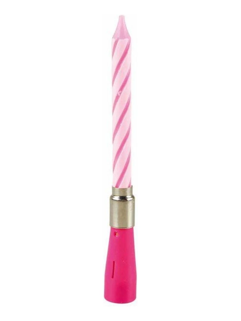 Bougie d anniversaire musicale Rose