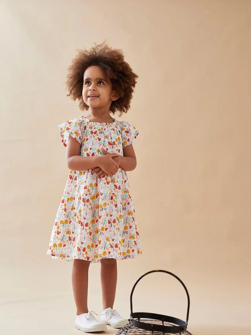 Robe à imprimé papillon multicolore Noukie's Rose