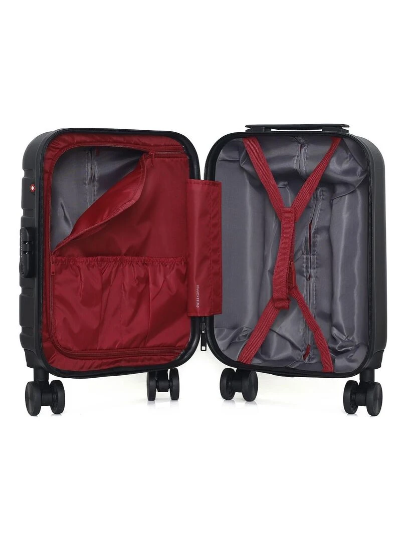 SWISS KOPPER   VALISE CABINE XS AIGLE 4 ROUES 46 CM   Noir