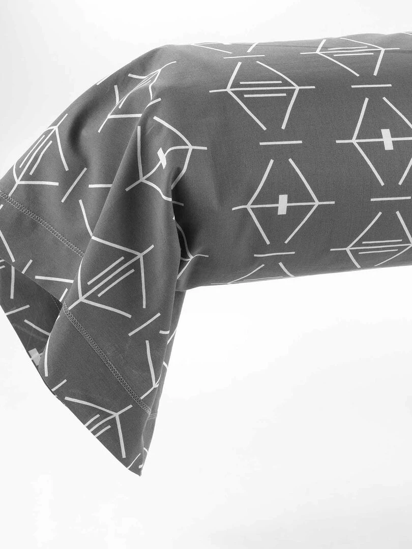 Taie de traversin Aris geometrix Beige