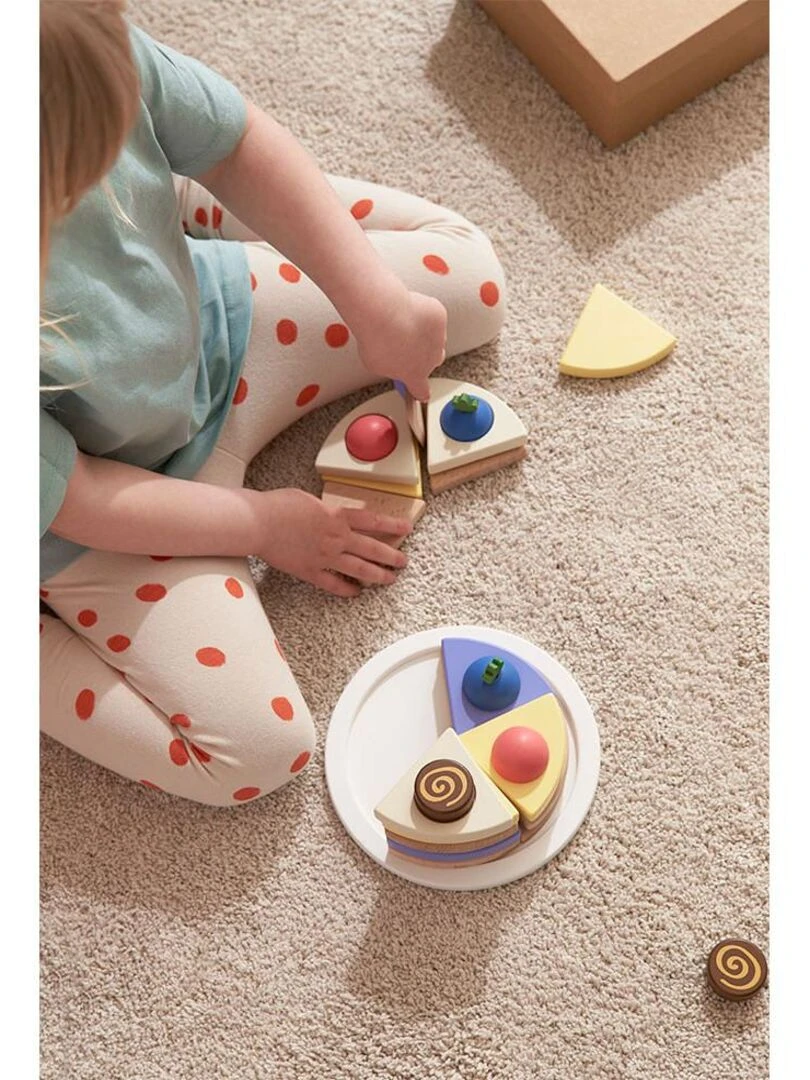 Gâteau à étages en bois Kid's Hub Kids Concept Multicolore