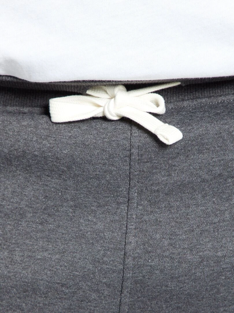 Pantalon de jogging en molleton   Gris foncé