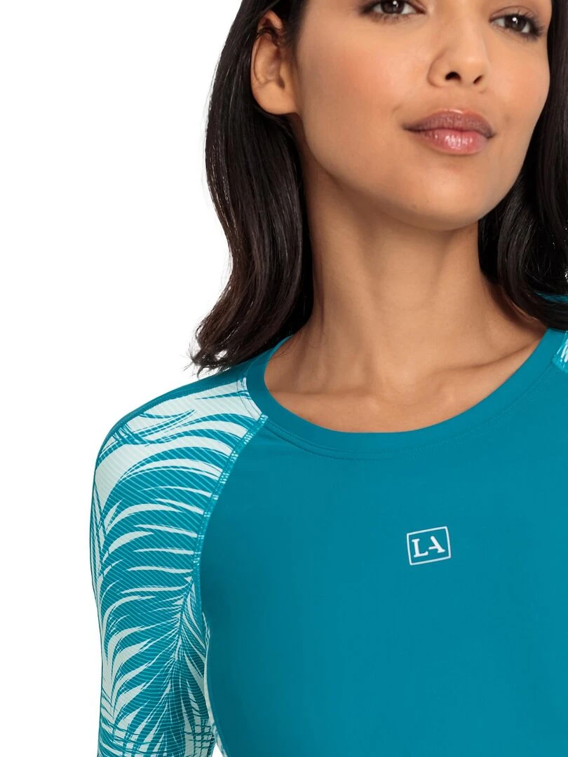 Haut maillot de surf rashguard manches longues Coal   Vert