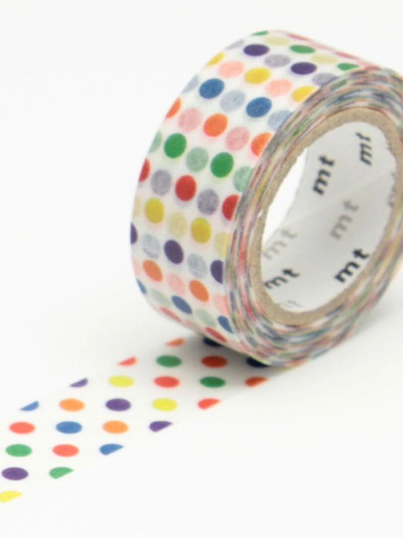 Masking tape KIDS Pois multicolores 1 5 cm x 7 m N/A