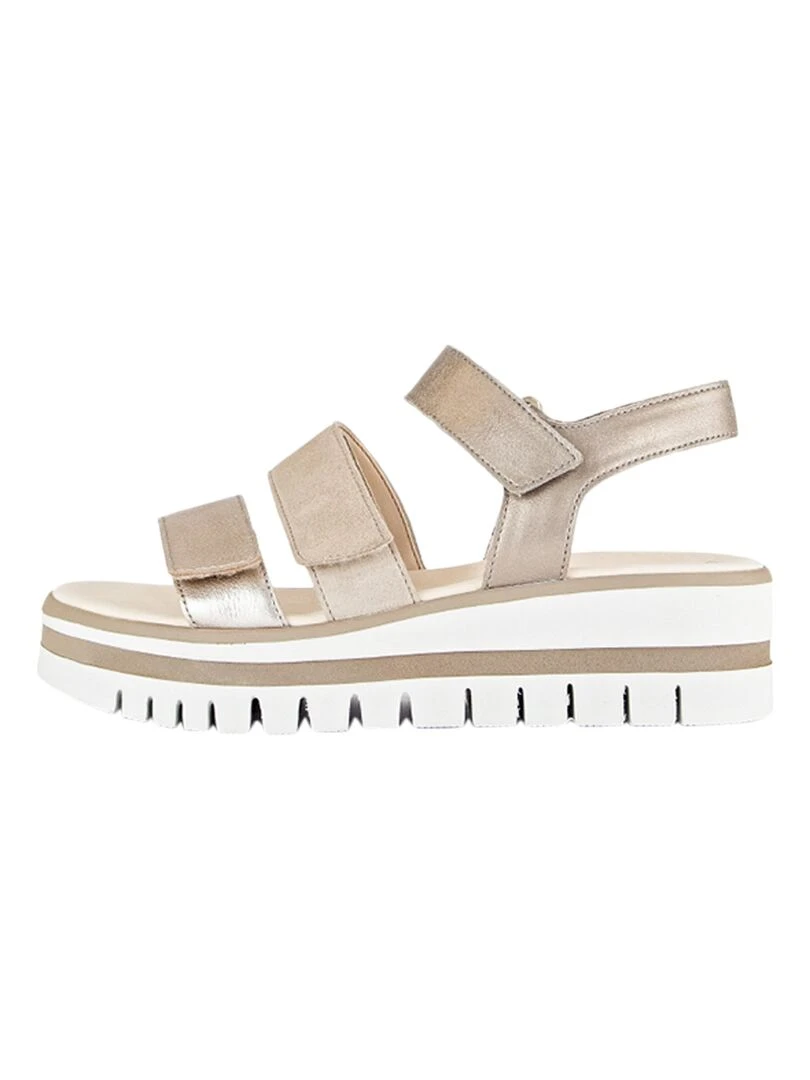 Sandales Cuir Gabor Metallic Doré/or