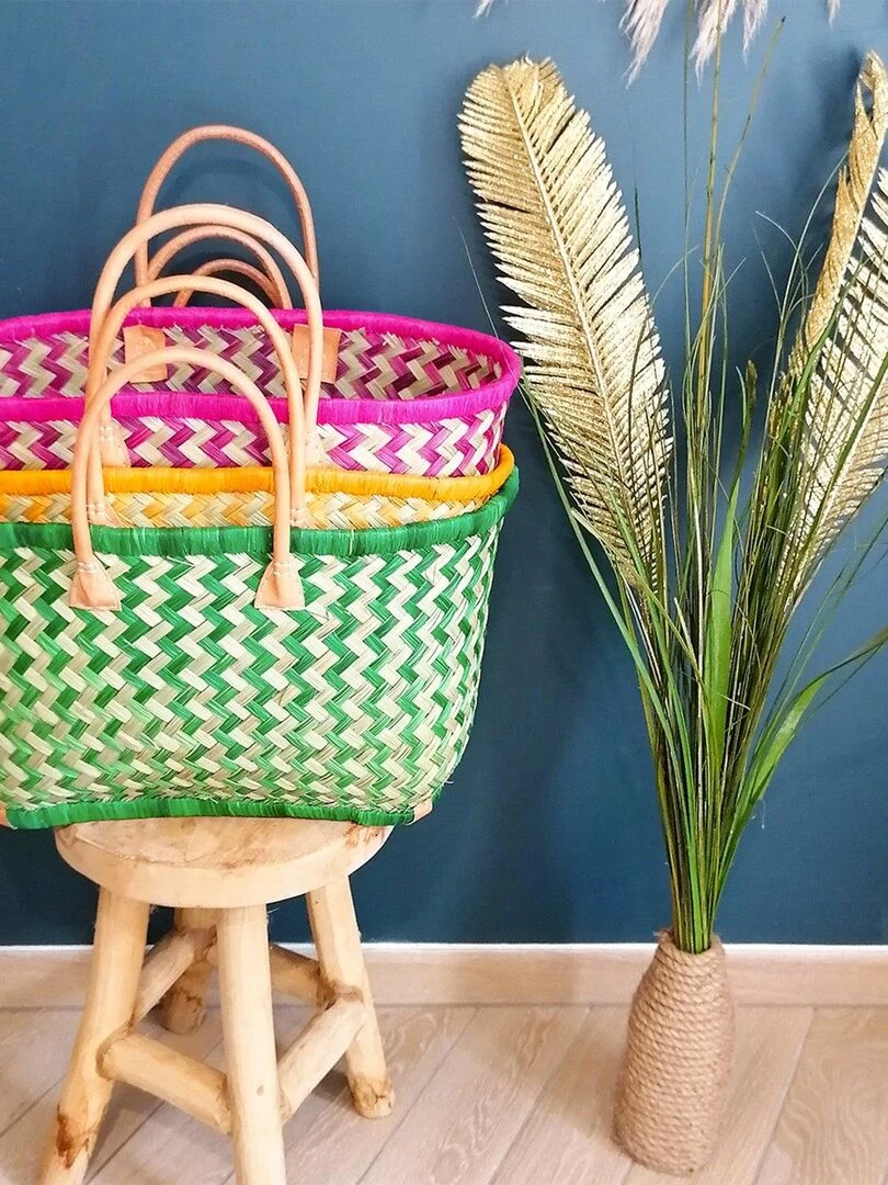 Panier Toama MM Turquoise   Bleu