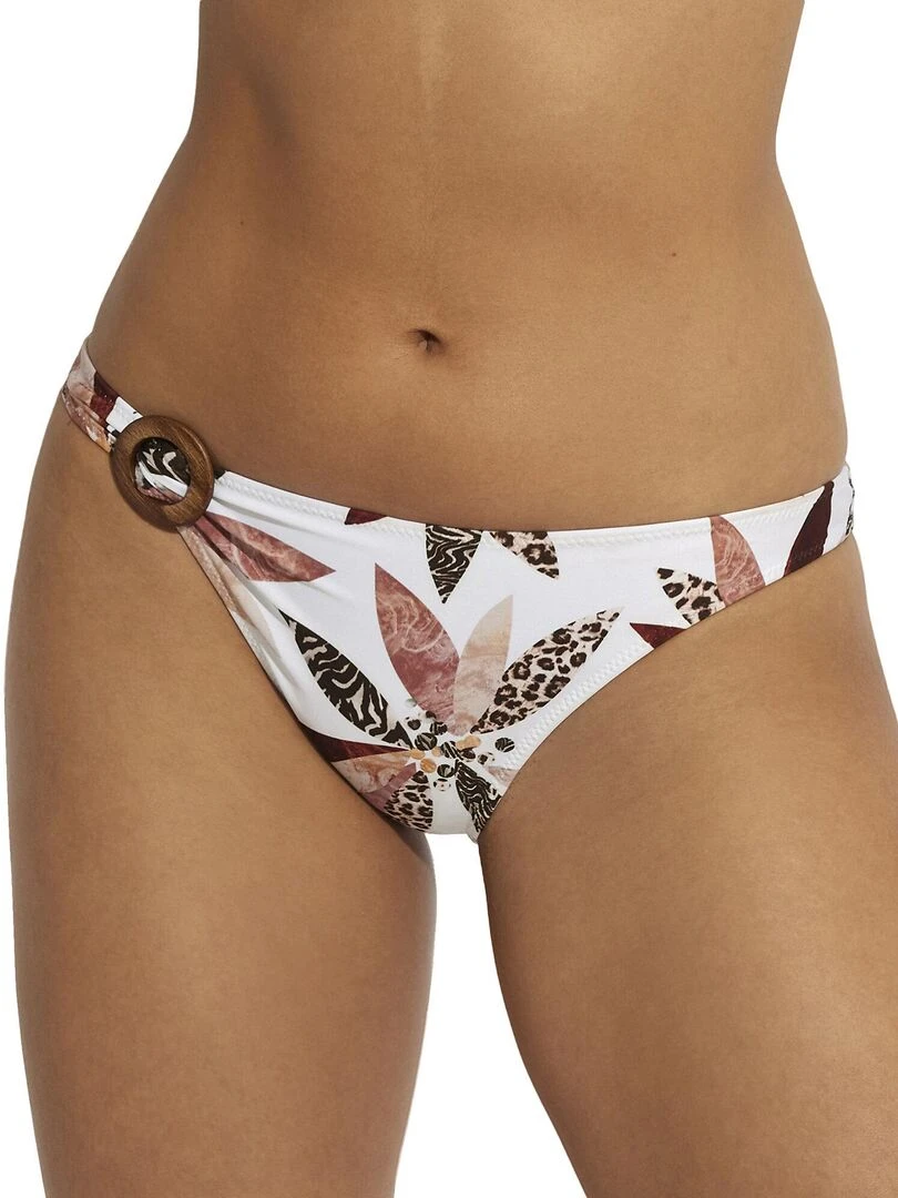 Bas maillot slip de bain taille basse Jamaica Blanc