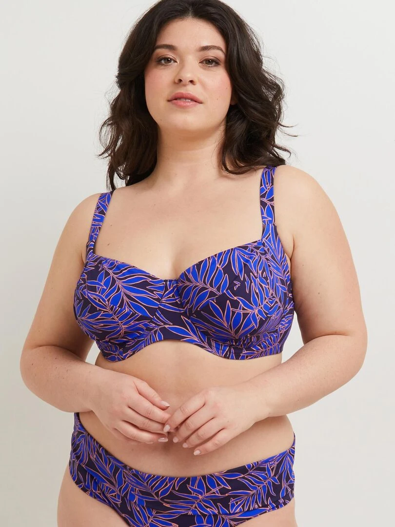 Soutien gorge emboitant Moon RougeGorge Lingerie Bleu Multicolore