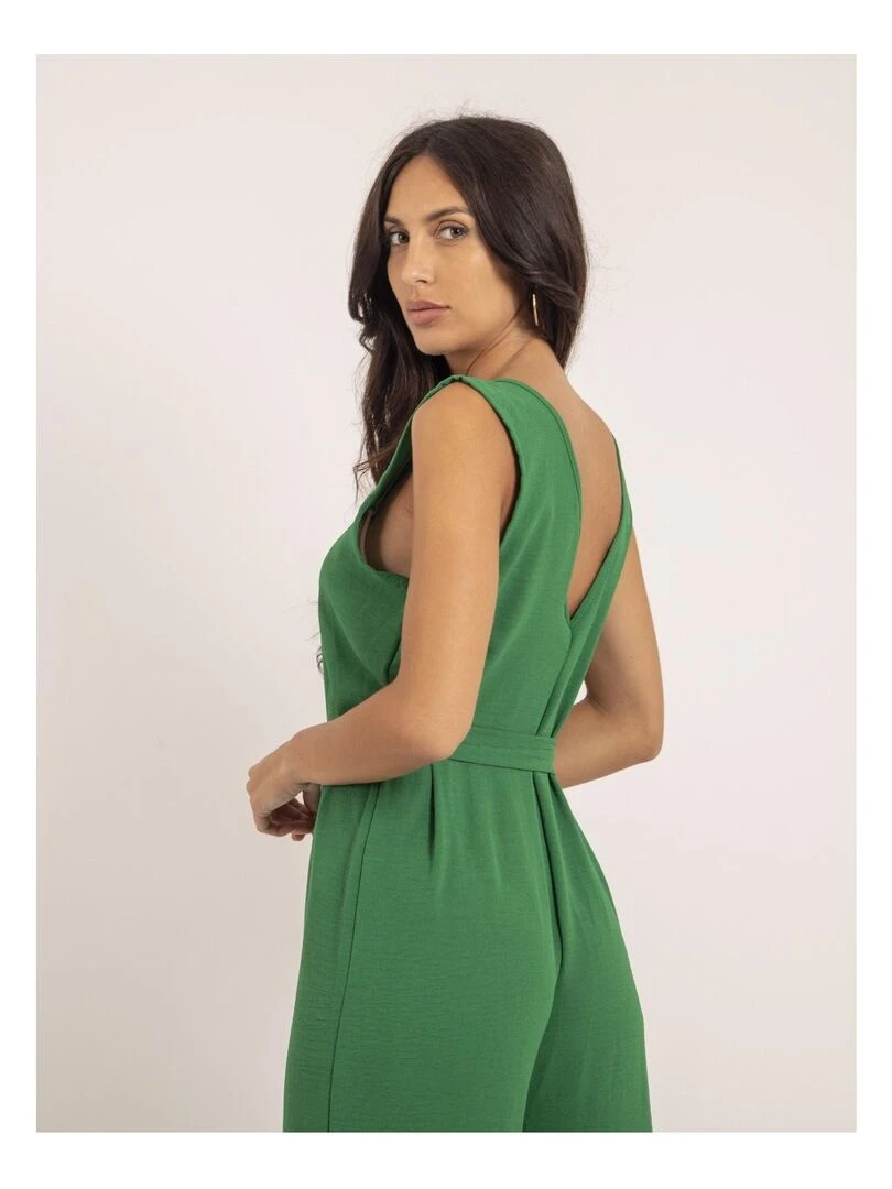 Combi pantalon et ceinture ELEA   Vert