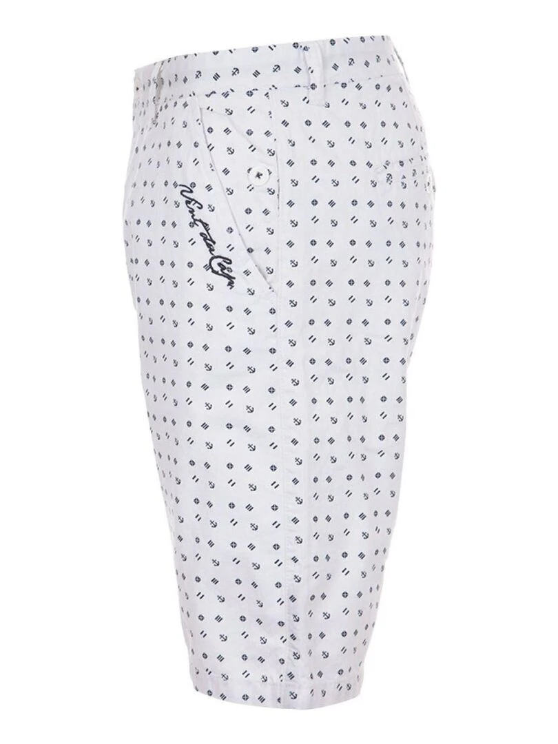 Bermuda homme CEPRINT   VENT DU CAP   Blanc