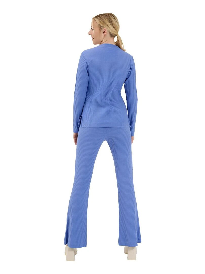 Bas pyjama pantalon évasé Lucky   Bleu