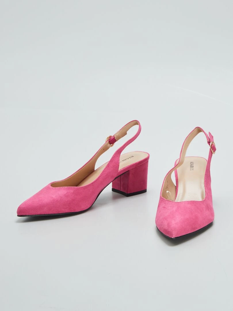 Escarpins unis   Rose
