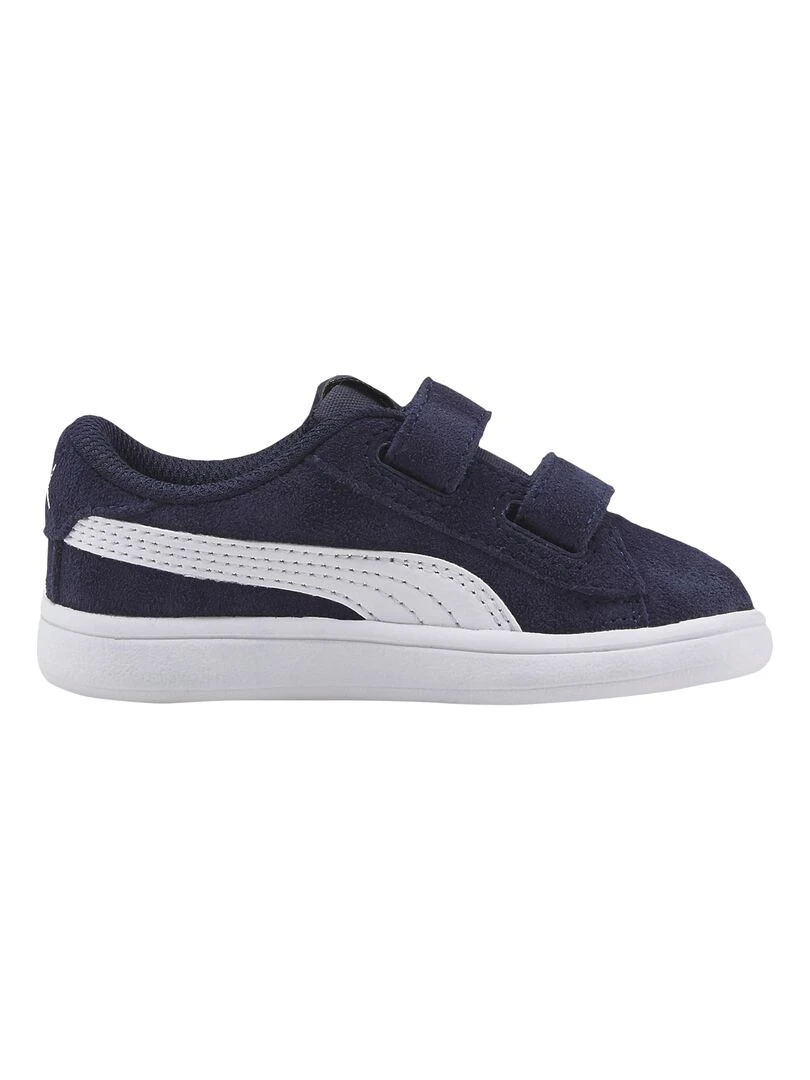 Basket Cuir Enfant Puma Smash V2 SD Bleu