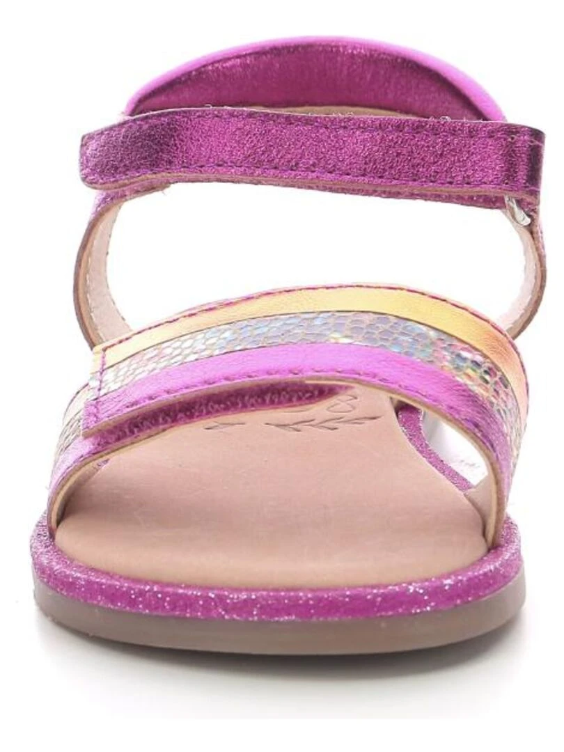 Sandales Cuir Paganisa   Rose fushia