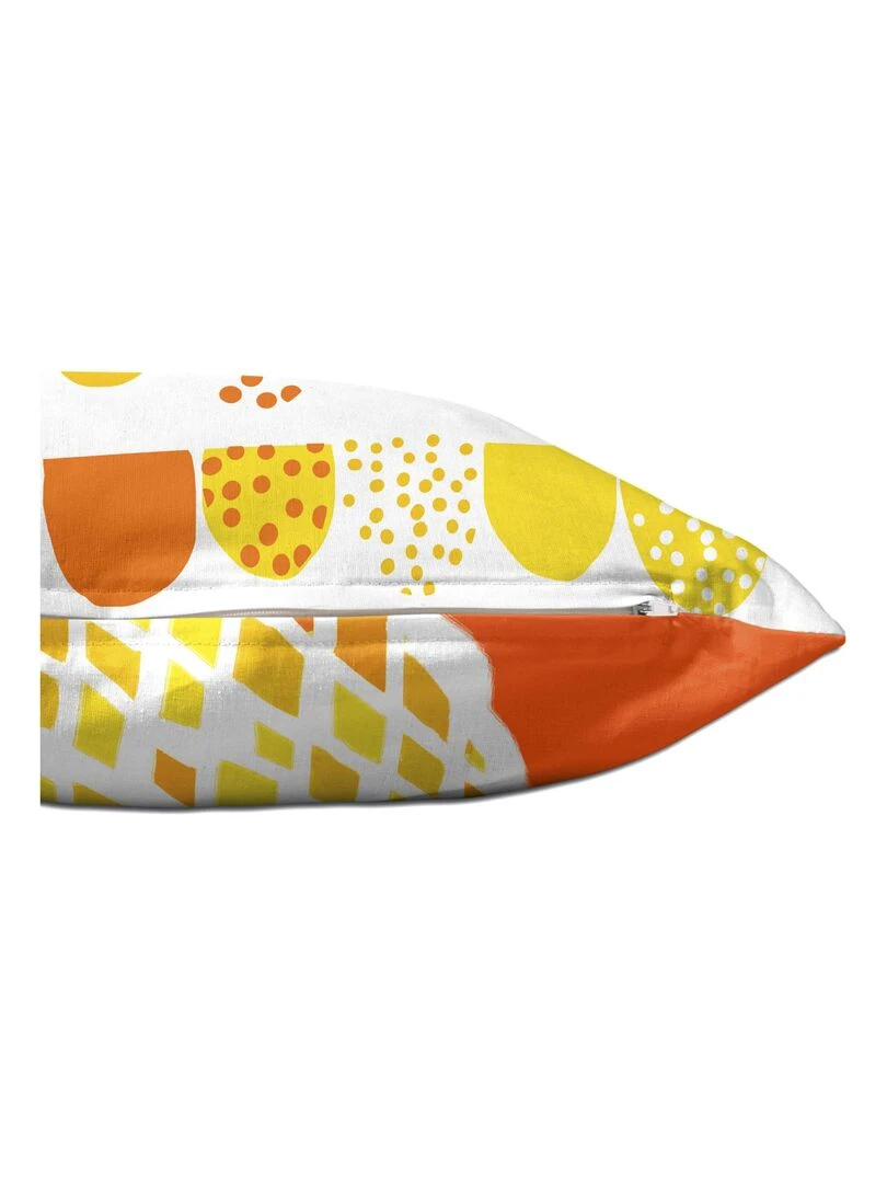 Housse de coussin Pretty parrots "Happyfriday"   Blanc