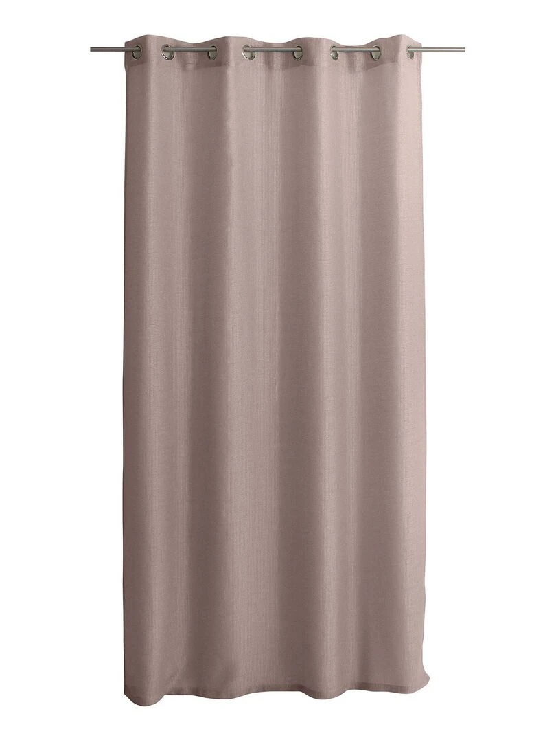 Voilage uni ajouré à œillets   Marron glacé