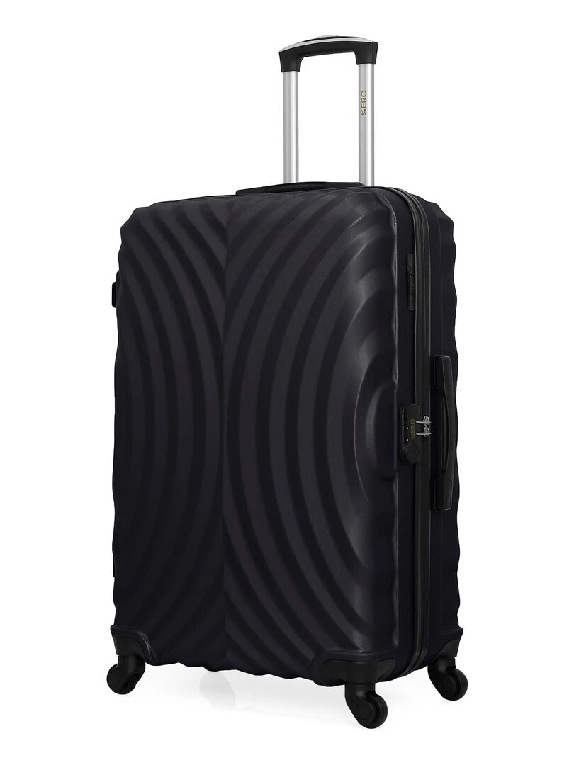 Lot de 4 Valises Rigides Grand Format  Taille Moyenne  Cabine et Cabine XXS LAGOS M   Noir