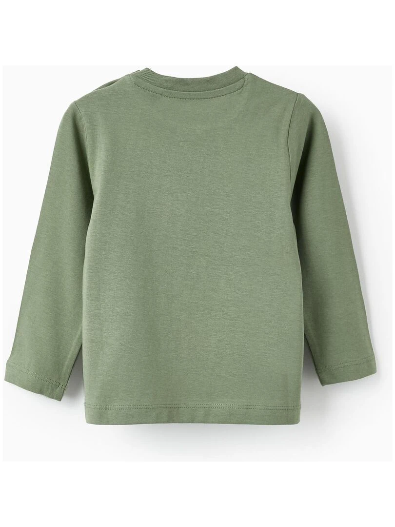 T shirt à manches longues pour bébé garçon manches longues NATURE TAKEOVER Vert