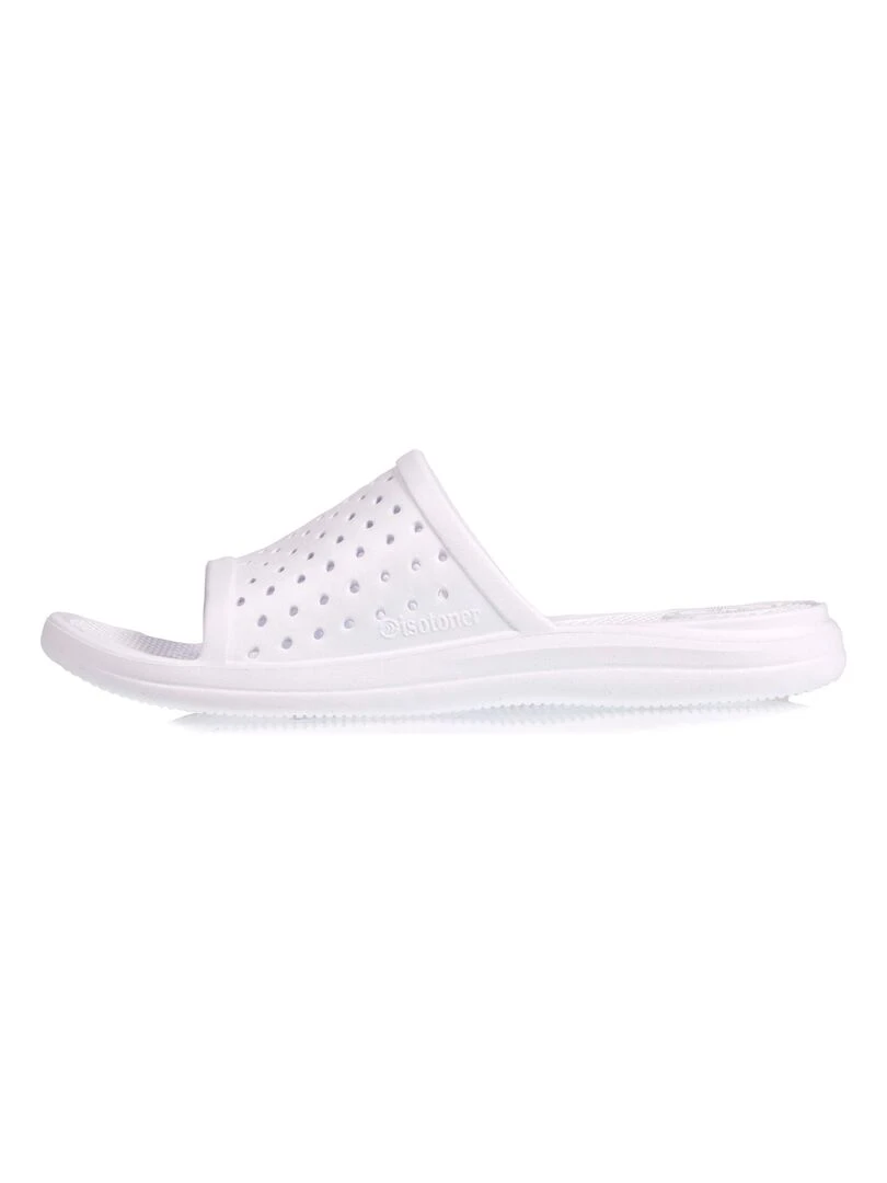 Mules claquettes Femme ajourées Blanc   Blanc