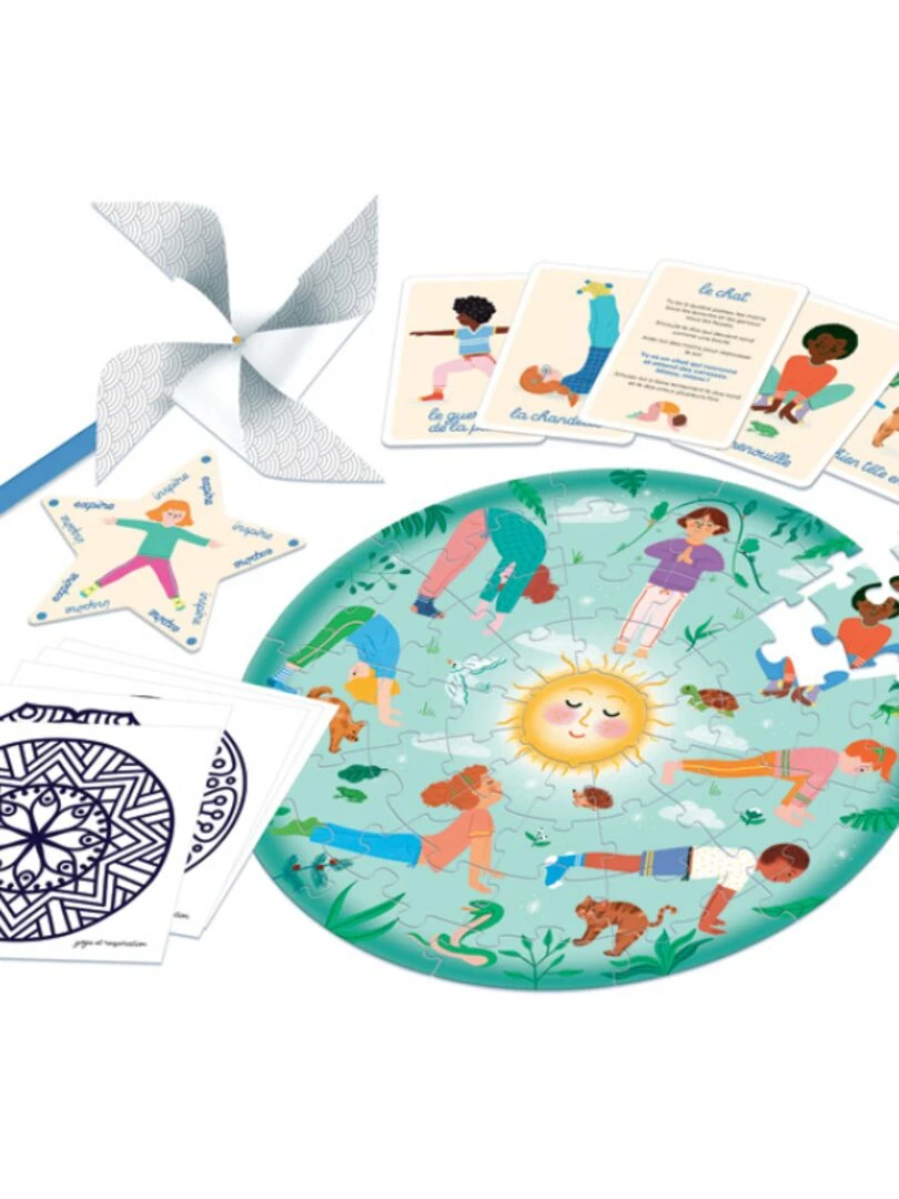 Coffret d'activités Au rythme de l'enfant Yoga et respiration N/A