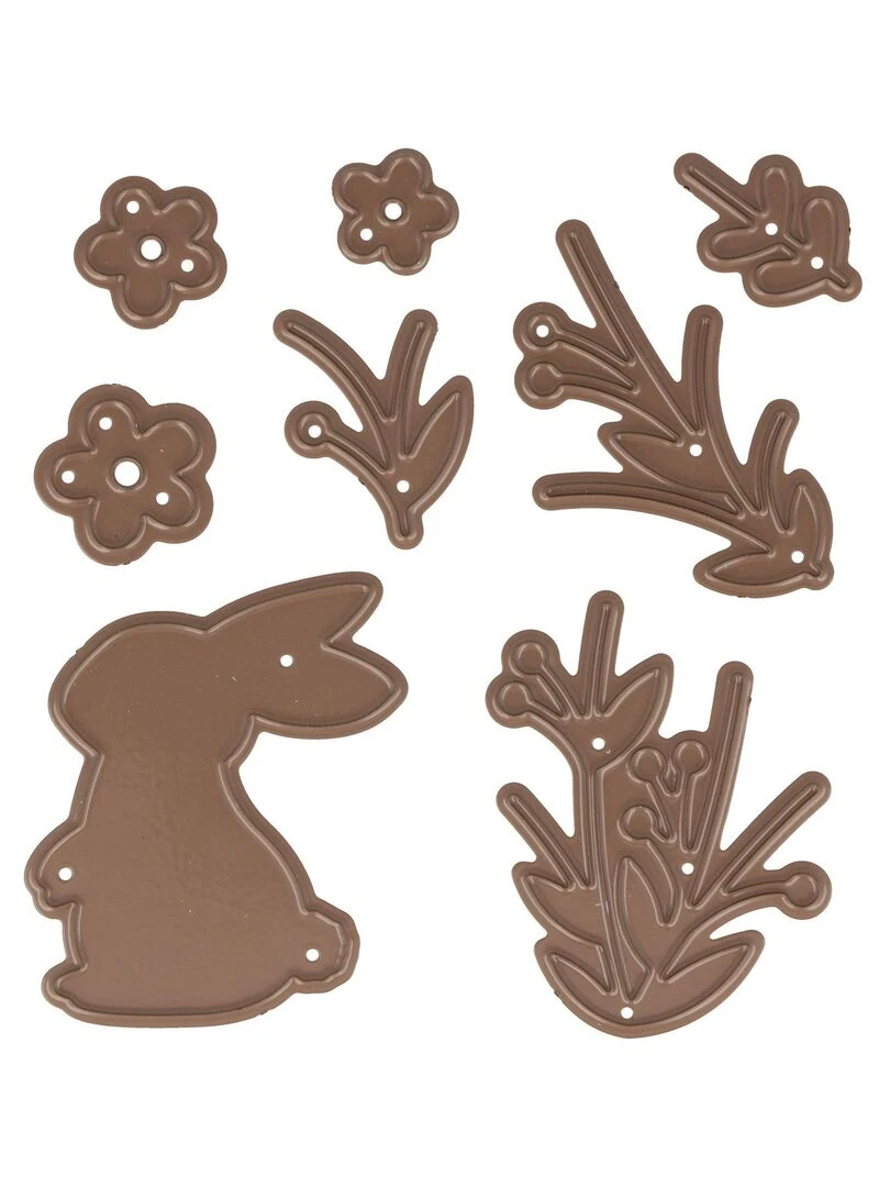 Matrice de découpe lapin et végétaux N/A