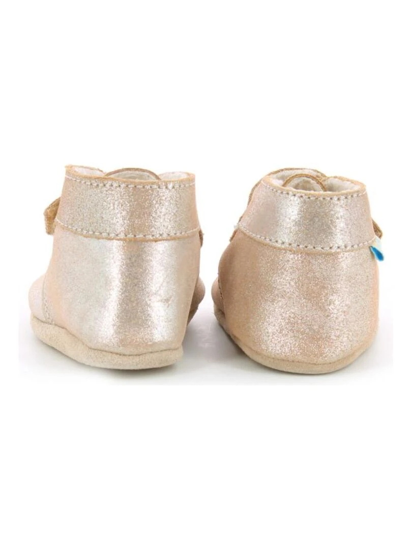 Chaussons Cuir Pole Nord   Bronze