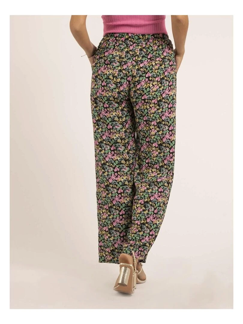 Pantalon motifs ELFREA Noir