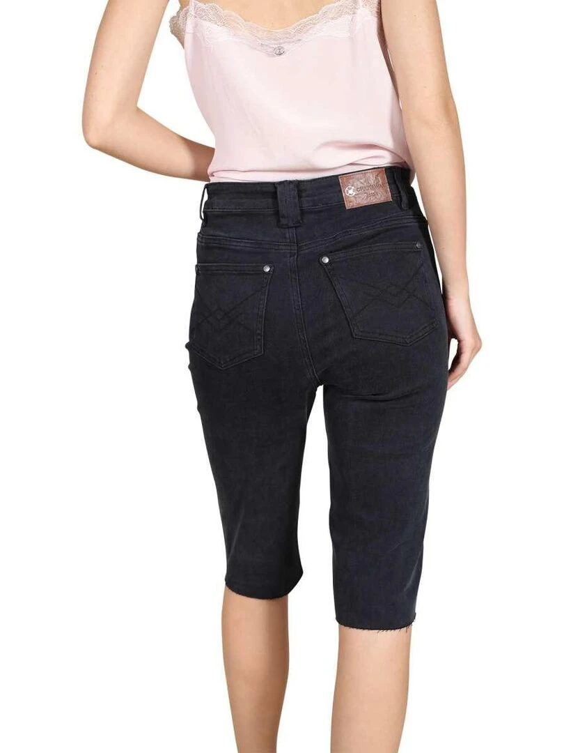 CHATTAWAK Pantacourt coton Noir