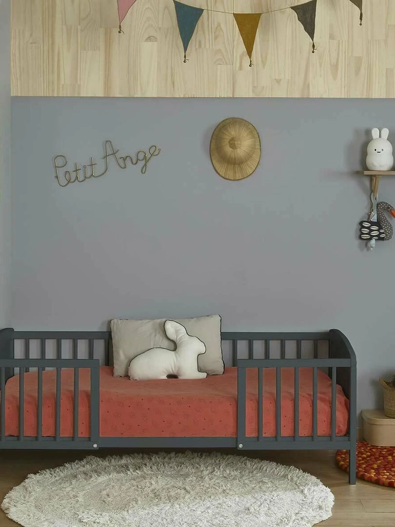 Pack lit enfant avec matelas Peyo   AKITEN RETAIL   Gris