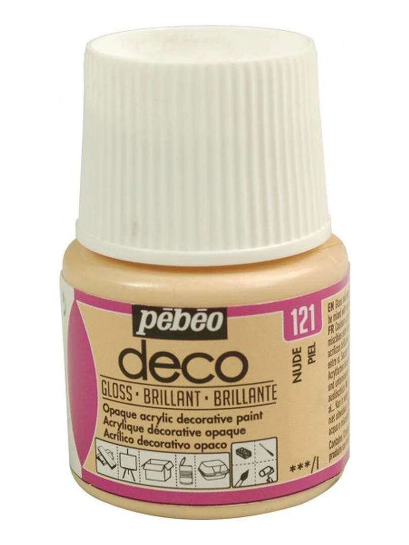 Peinture acrylique opaque brillante   Nude   45 ml   N/A