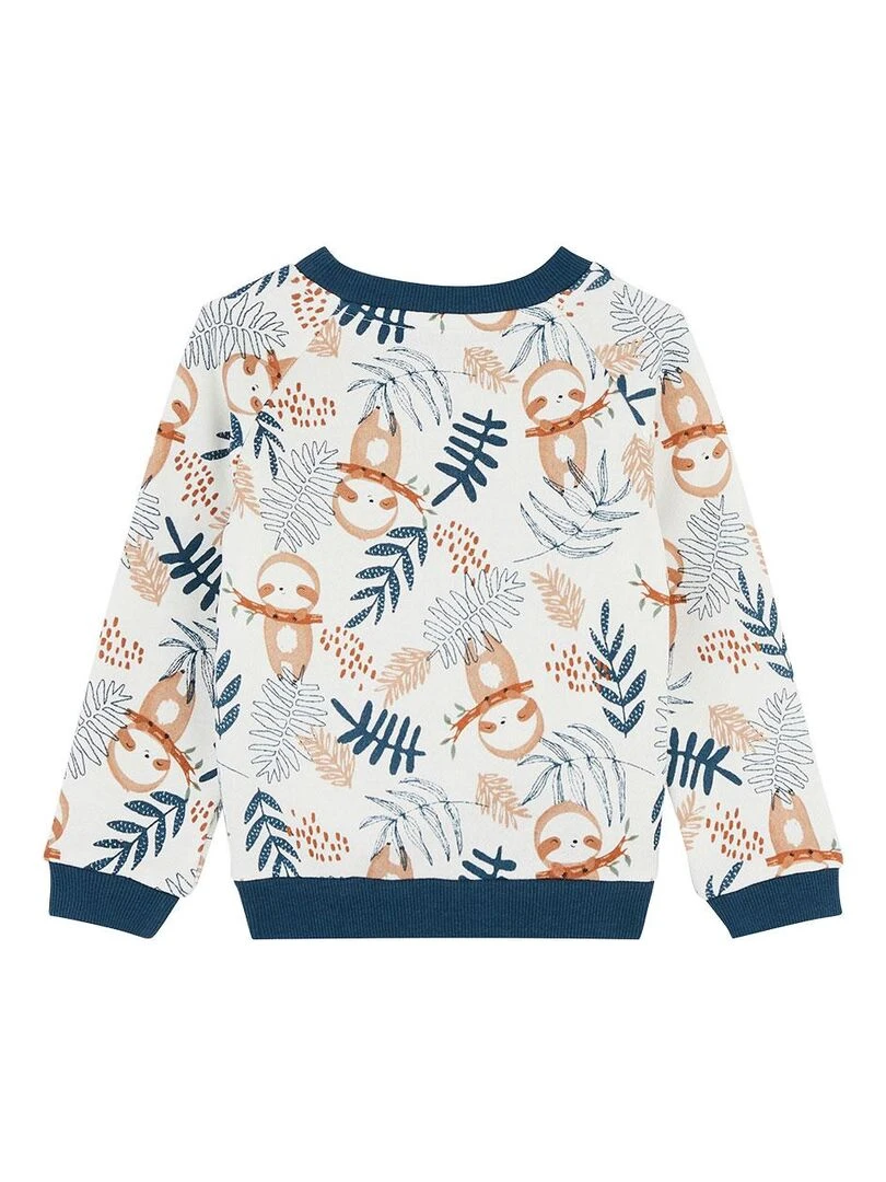 Sweat shirt bébé en molleton Marceau   Ecru