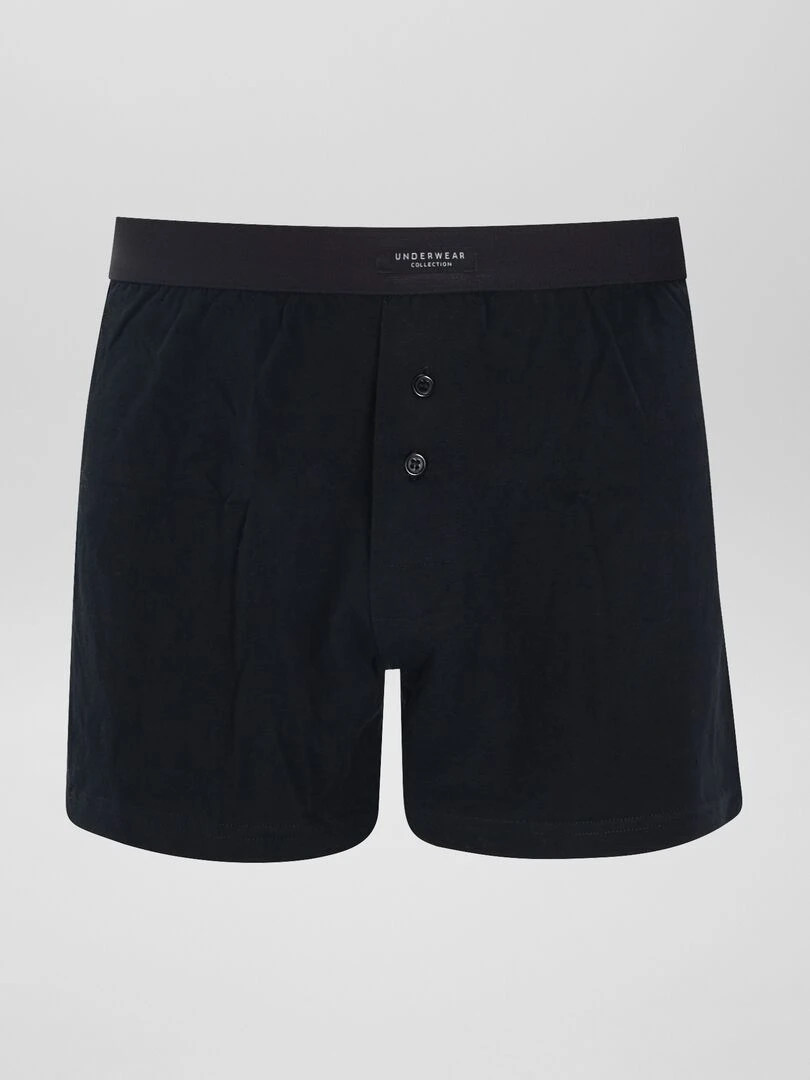 Lot de 3 boxers unis Noir