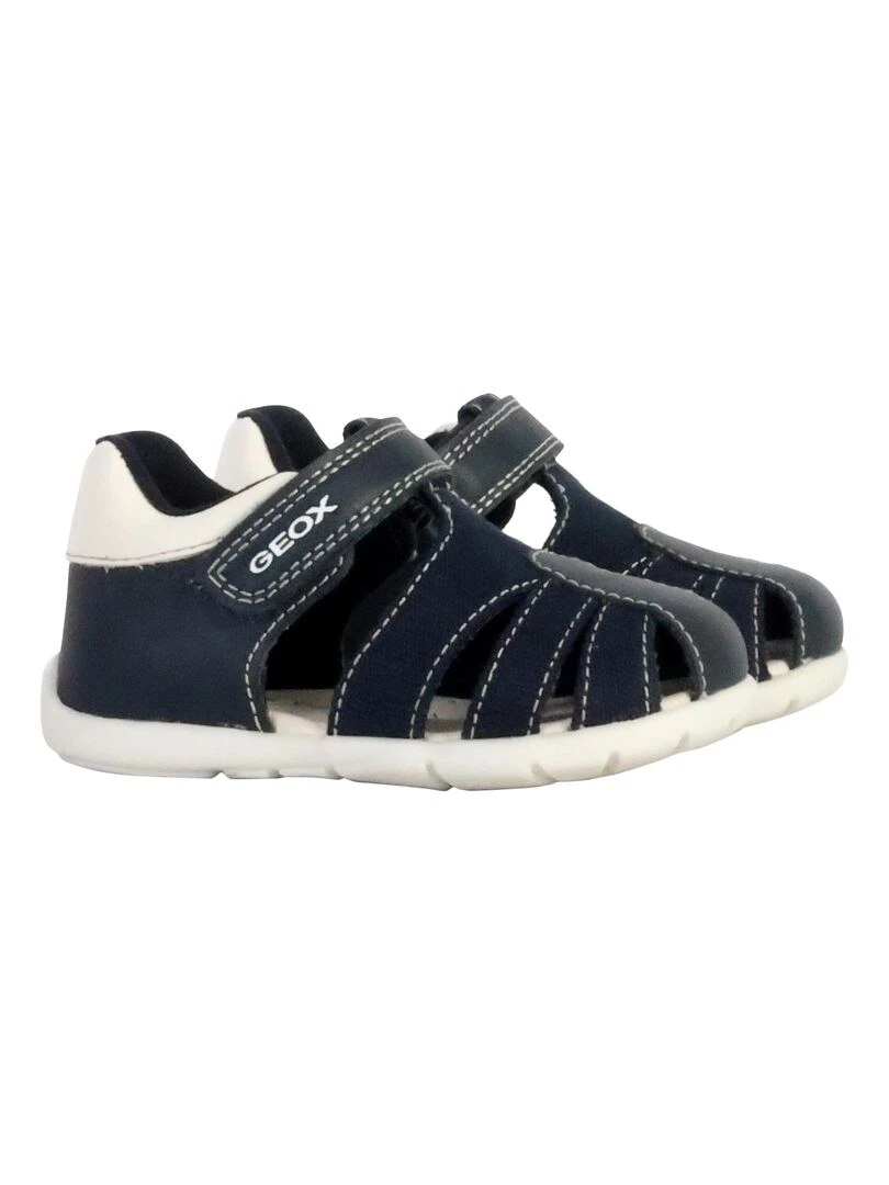 Sandale Cuir Enfant Geox Elthan   Bleu
