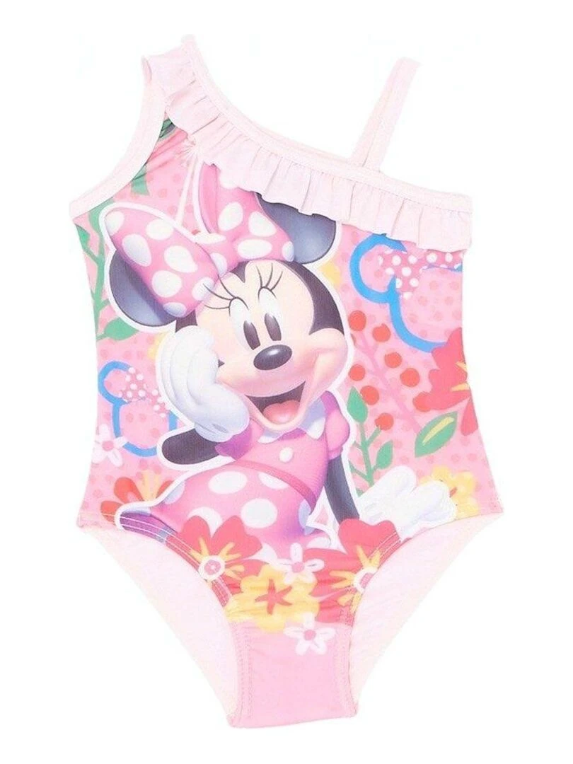 Disney Maillot De Bain fille imprimé Minnie Rose clair