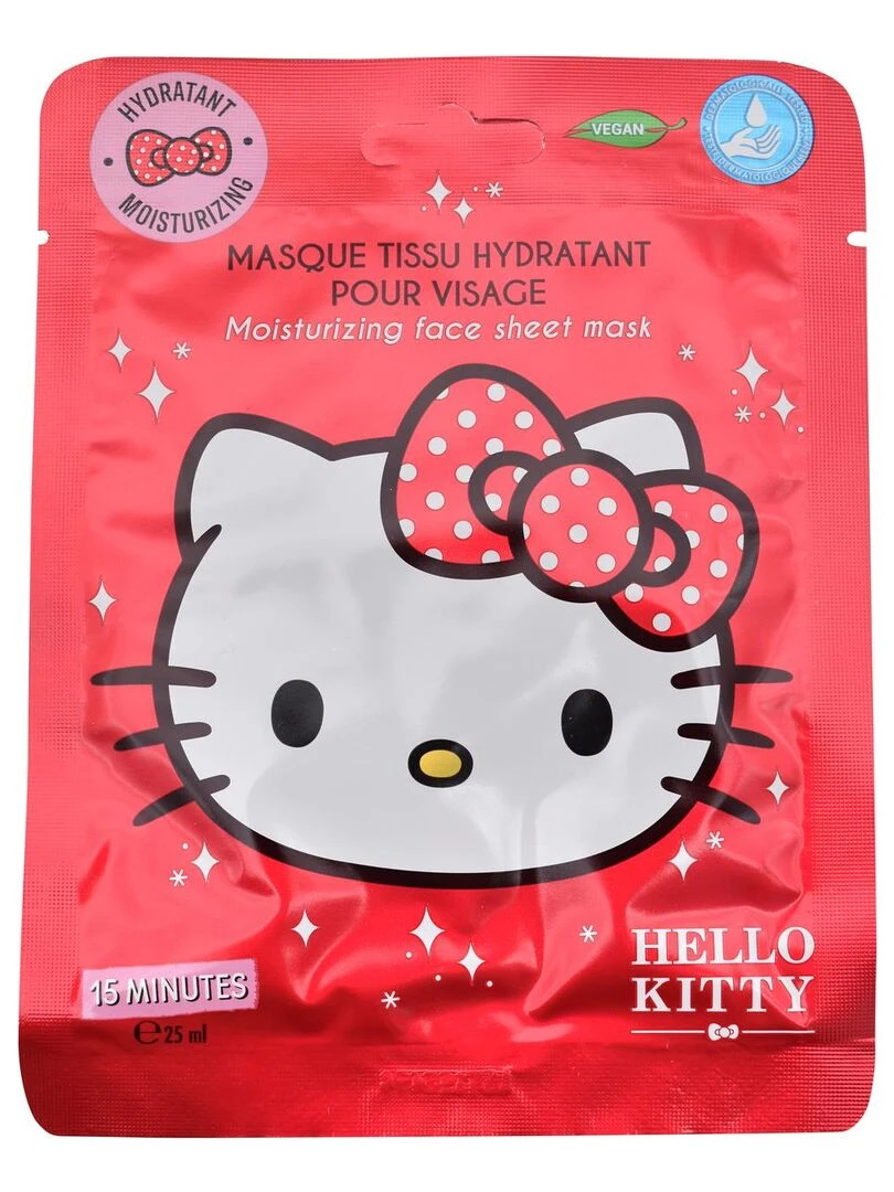 Hello Kitty Masque Tissu Hydratant pour Visage 25 ml N/A