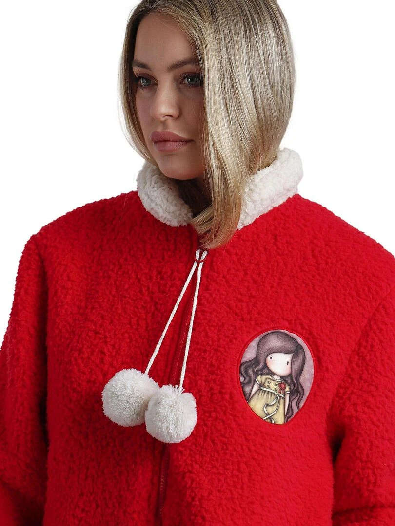 Veste d'intérieur Undone Santoro   Rouge