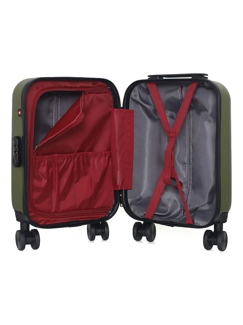 SWISS KOPPER   VALISE CABINE XS RÜTI 4 ROUES 46 CM   Vert kaki
