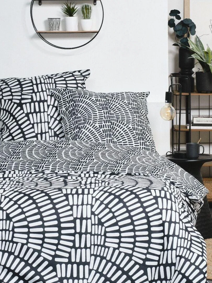 Parure de lit 'SUNSHINE FELIX' 'TODAY' Noir