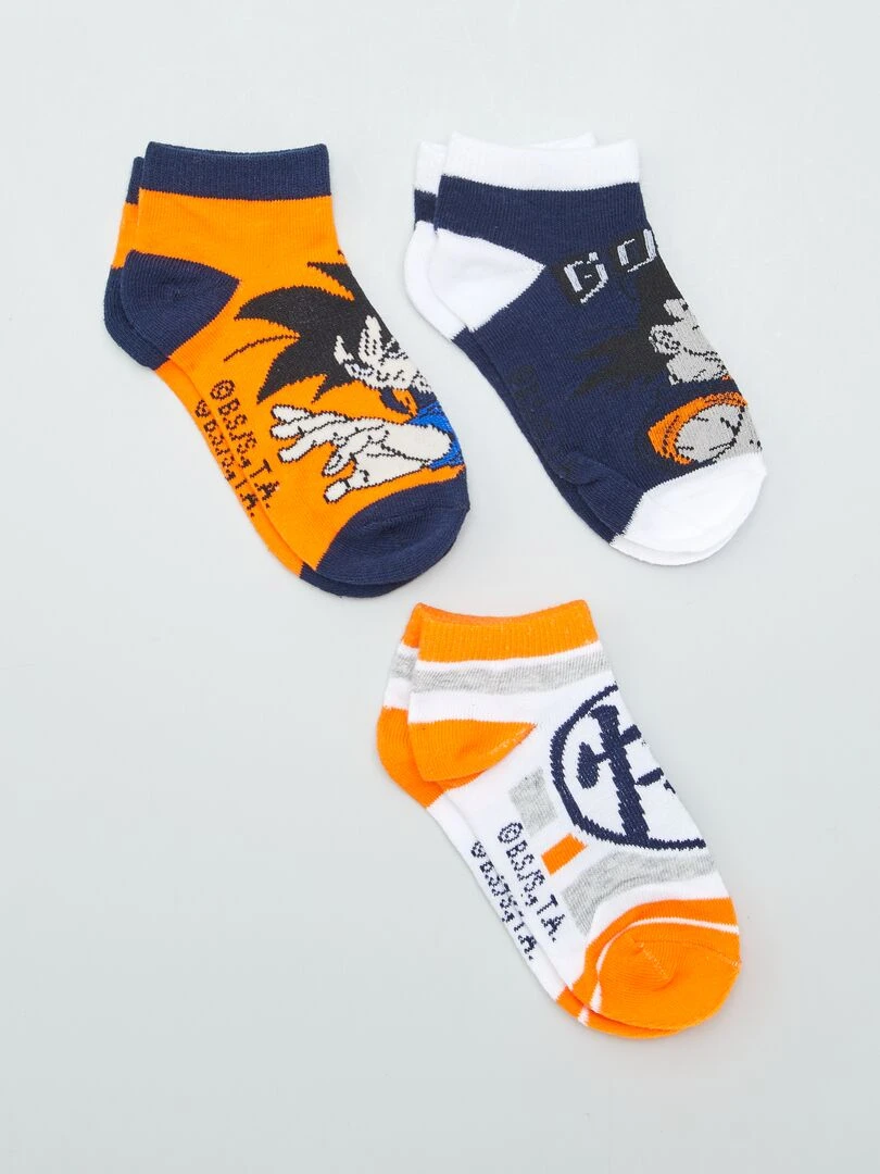 Lot de 3 paires de chaussettes 'Dragon Ball Z' BLEU