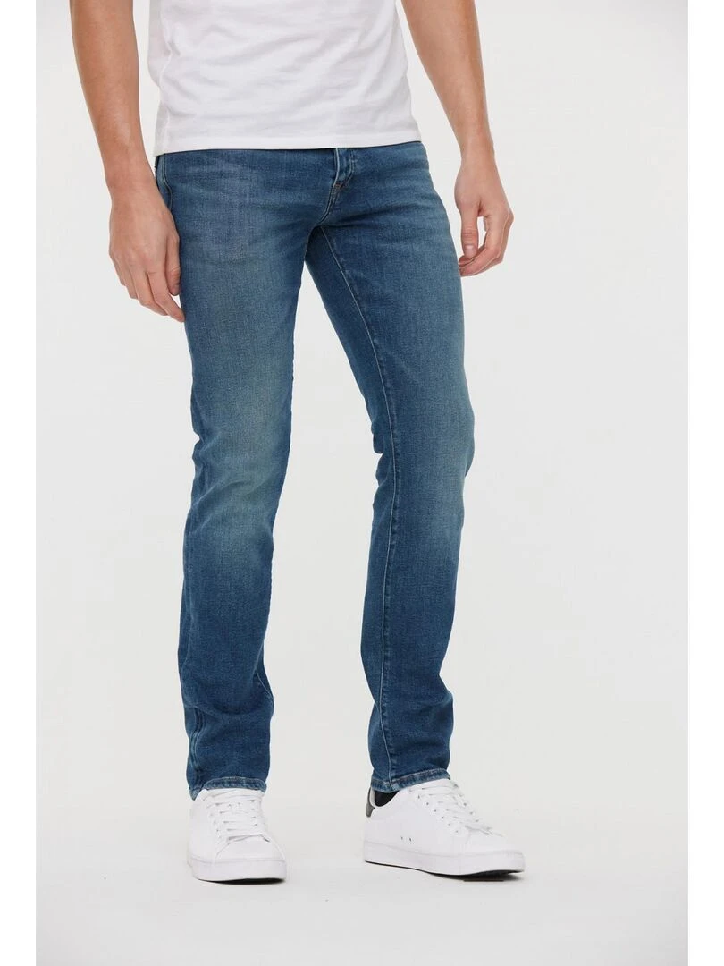 Lee Cooper Jean coton straight LONGJOHN Bleu