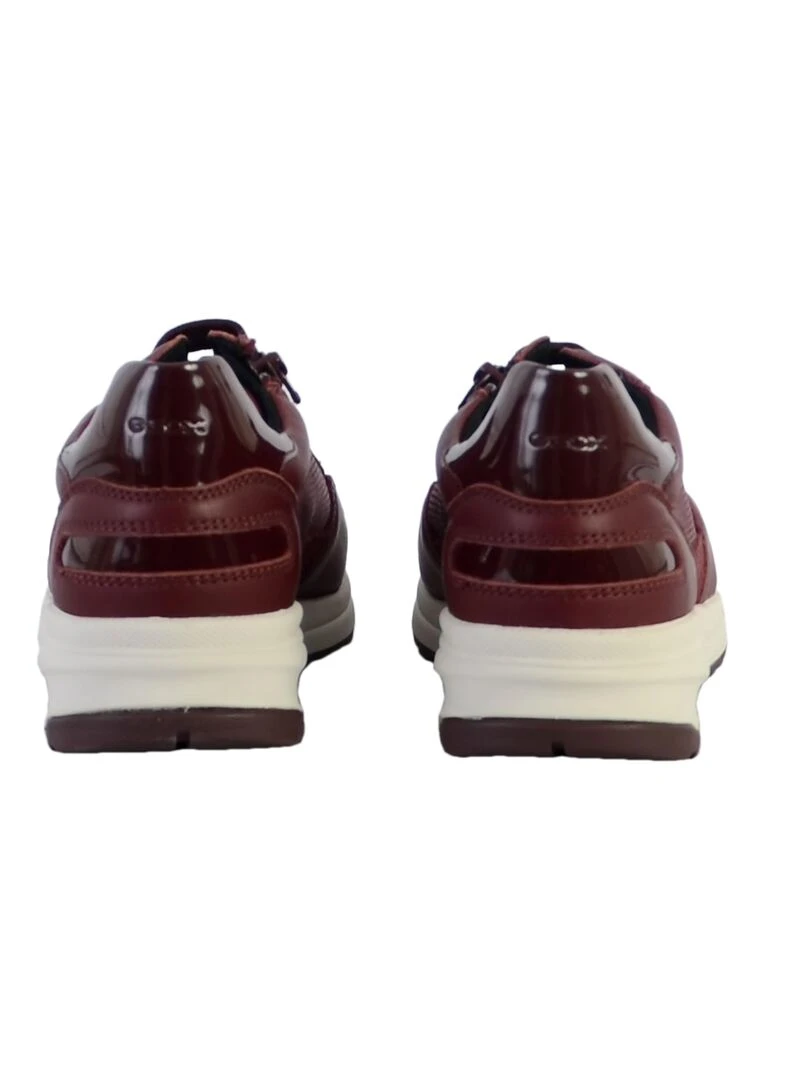 Basket Cuir Geox Airell   Rouge