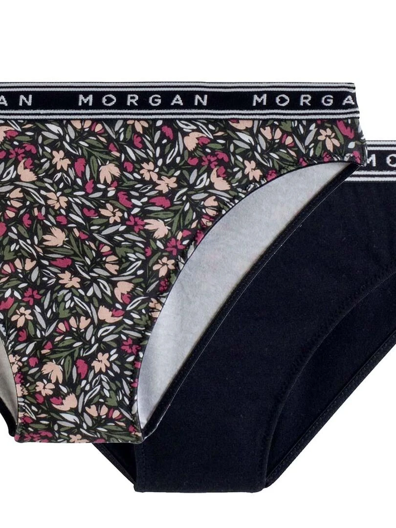 Lot de 2 slips PIA Morgan Junior Noir