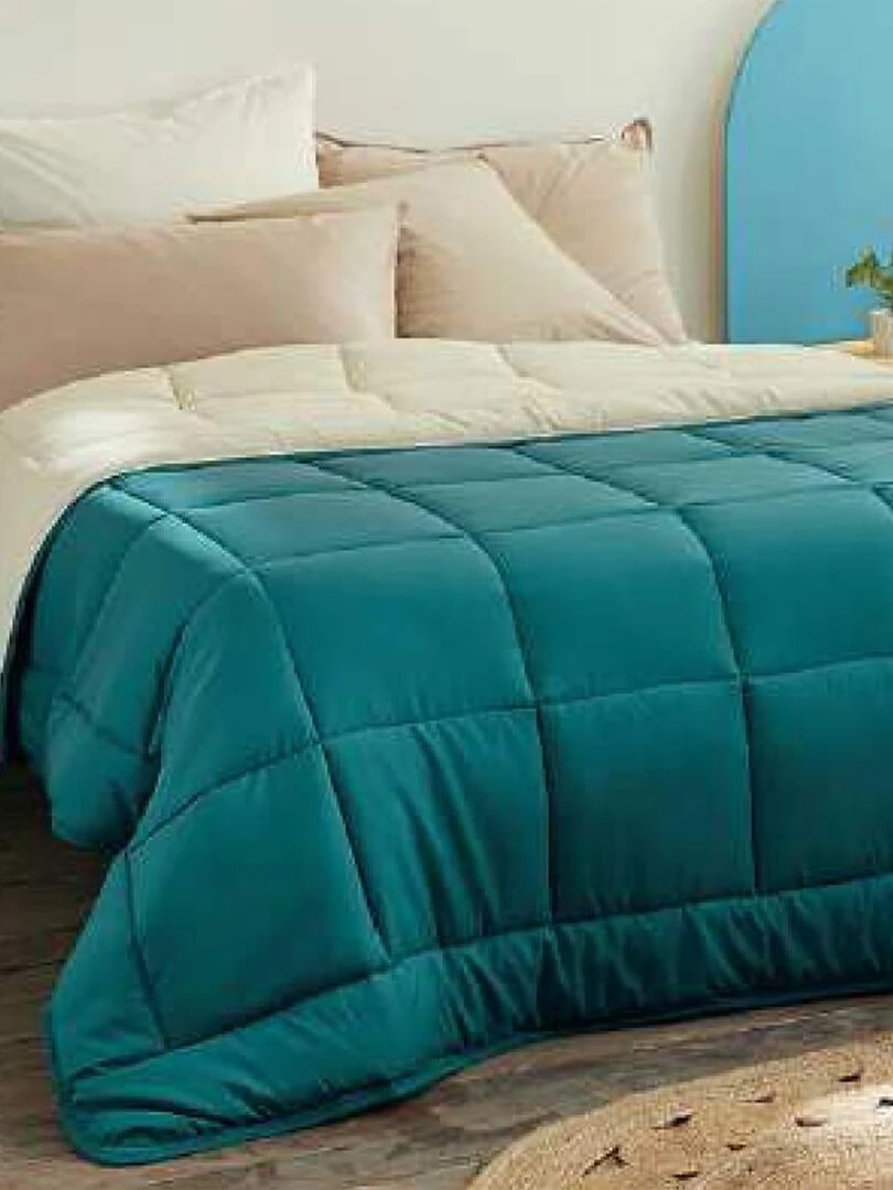 Couette réversible 400 gr m² 100% polyester COLORS Argent