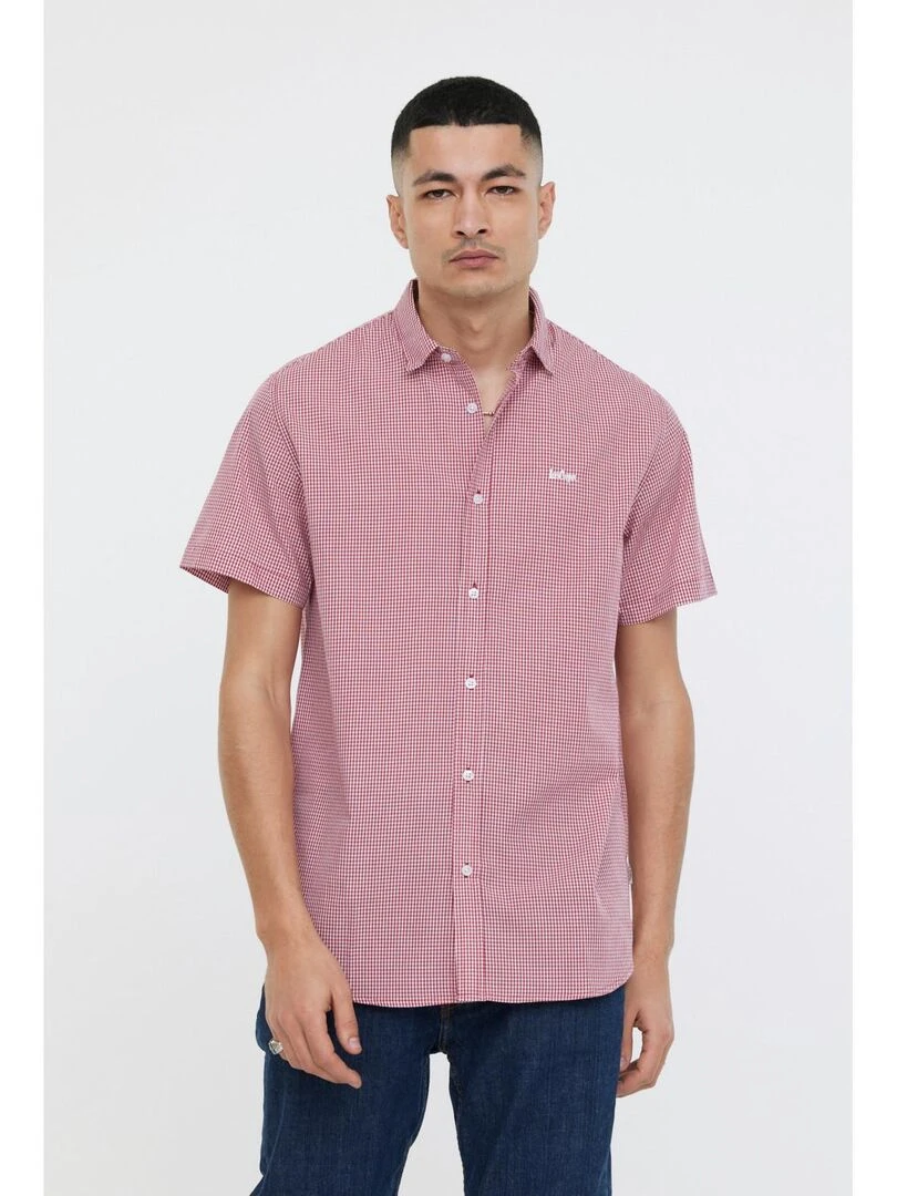 Lee Cooper Chemise manches courtes coton comfort DIRAZ MC Rouge
