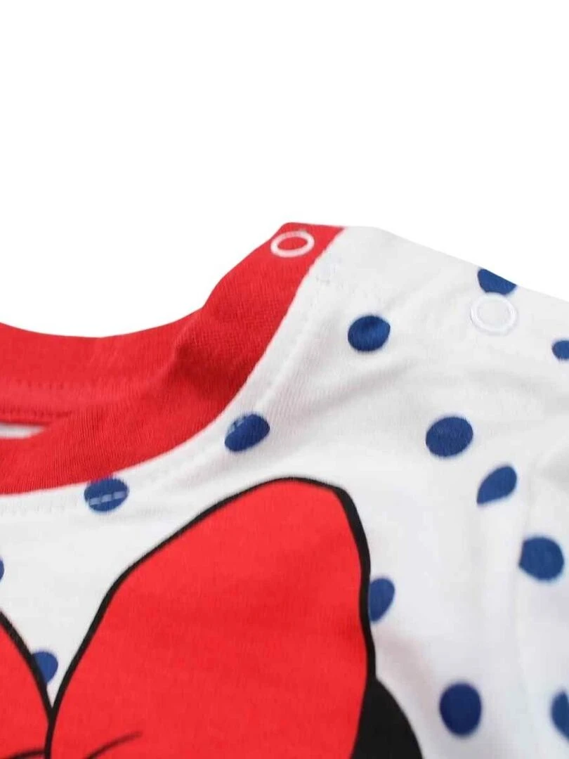 Disney   Ensemble ​​T shirt short bébé fille Imprimé Minnie   Rouge