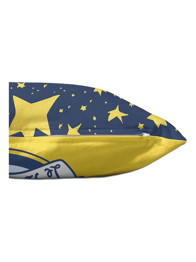 Housse de coussin Son avion "Happyfriday"   Blanc