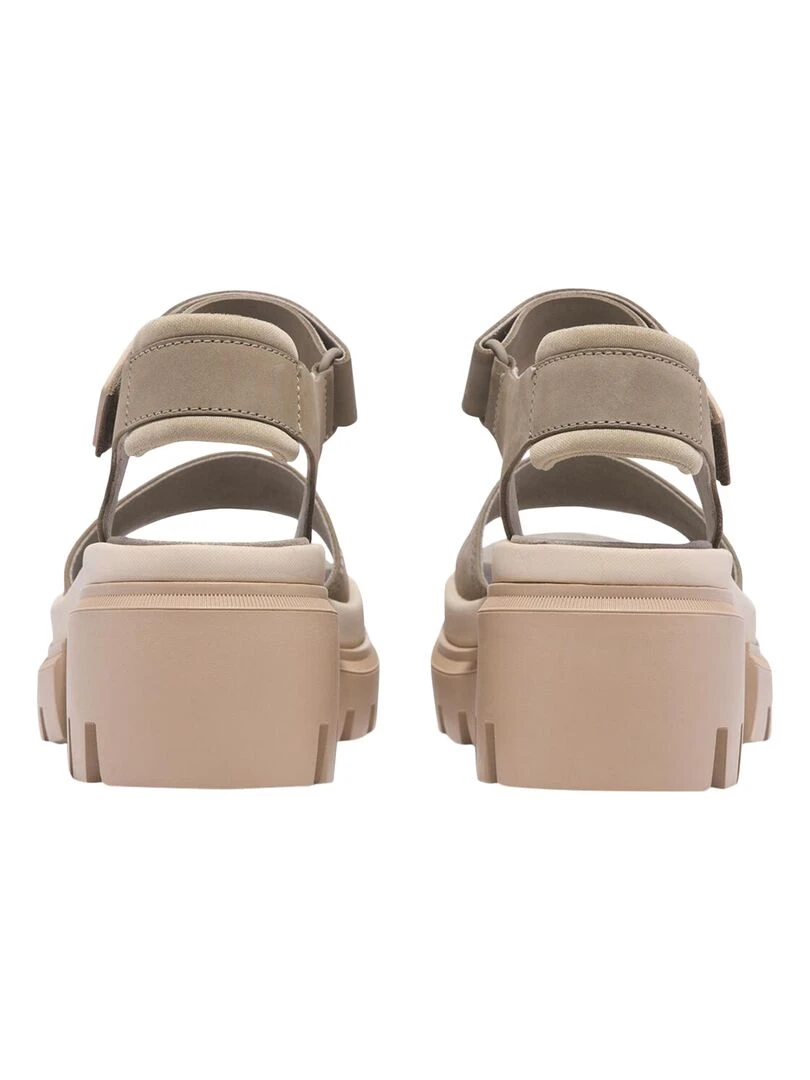 Sandales à Talon Cuir Timberland Everleigh   Gris
