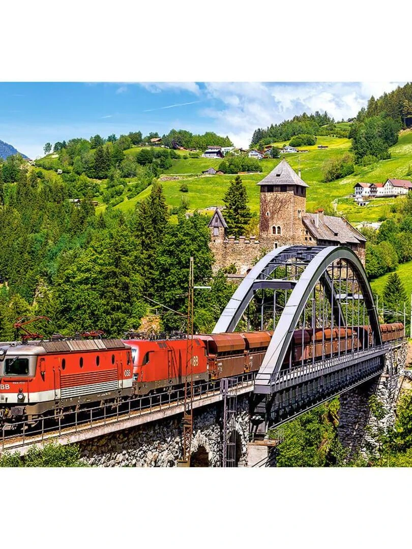 Puzzle 500 pièces : Train sur le pont N/A