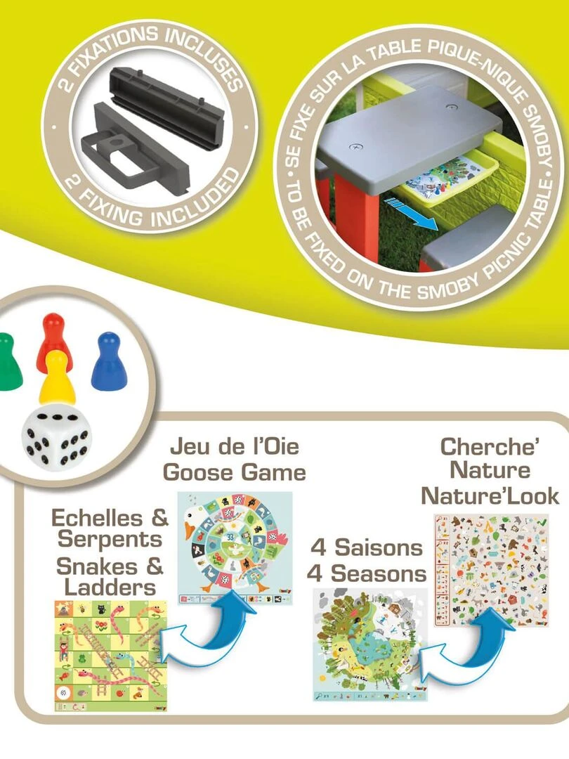 Accessoire Maisons Smoby : Set Tiroir et Jeux   N/A
