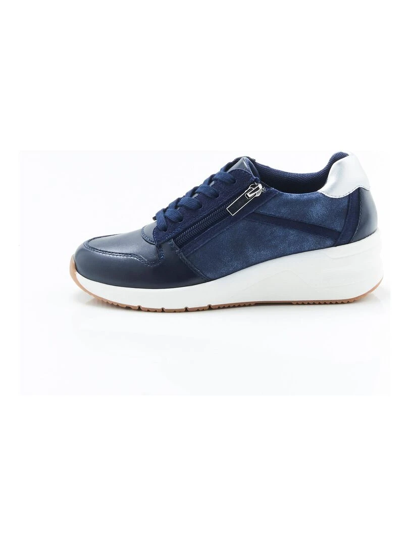 Tennis compensées à lacets Climatyl Damart Bleu marine